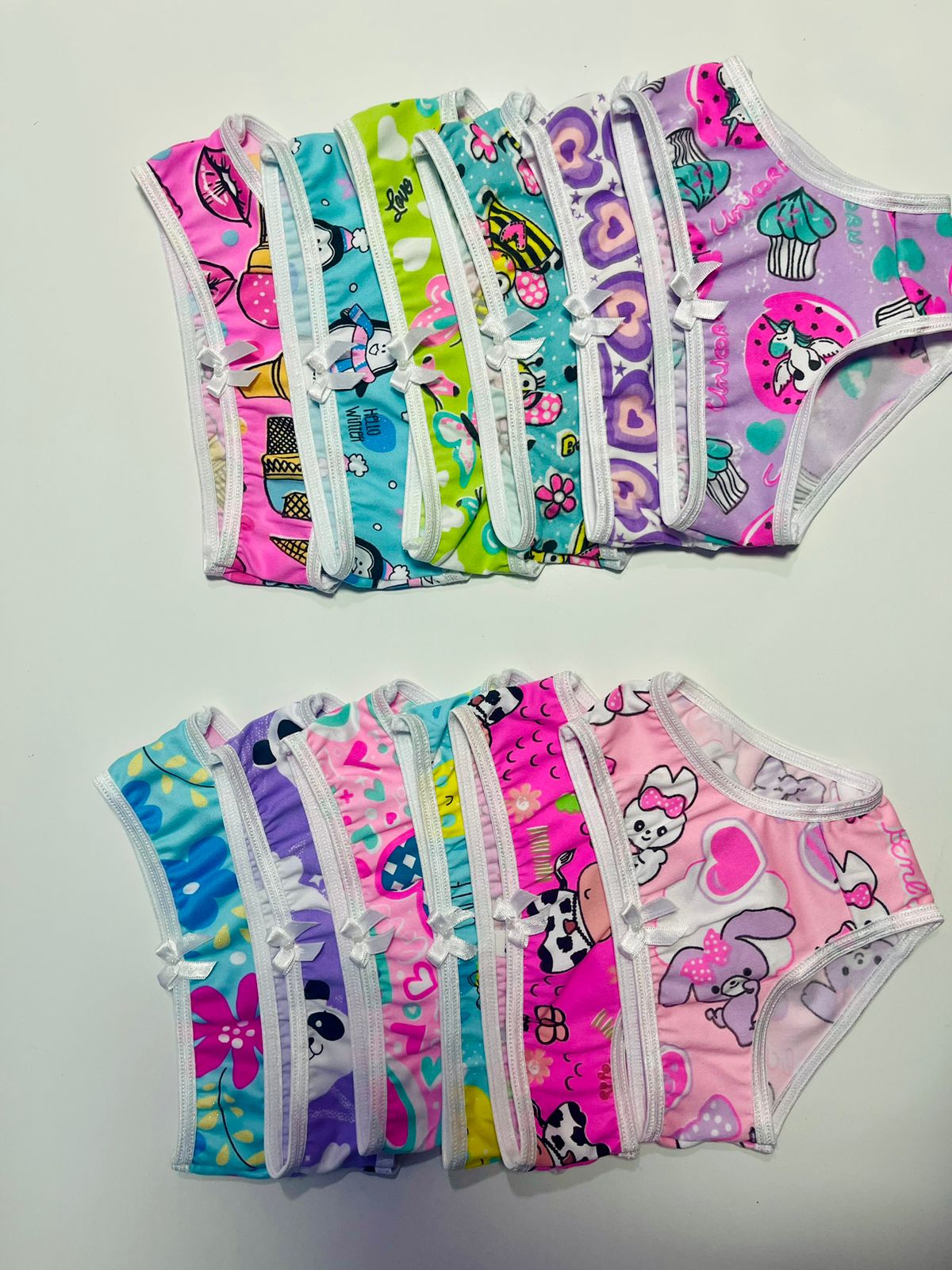 Docena pantie niña en algodon estampados