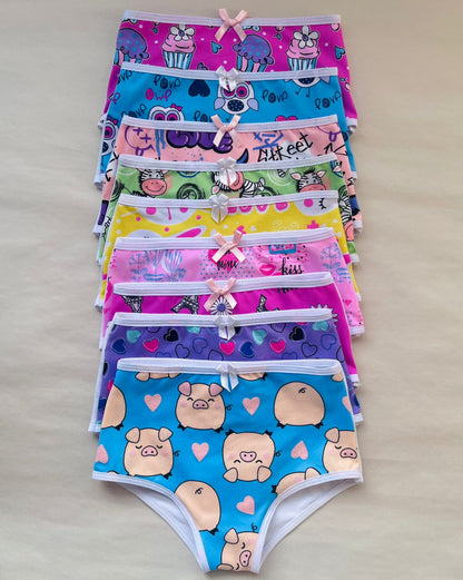 DOCENA PANTIE NIÑA EN ALGODON