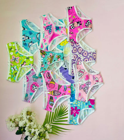 Docena pantie niña  en algodon estampados